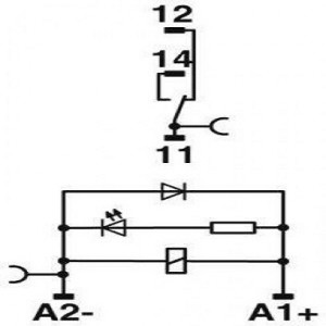 رله PLC تک کنتاکت 24DC پایه فشاری (6 آمپر)